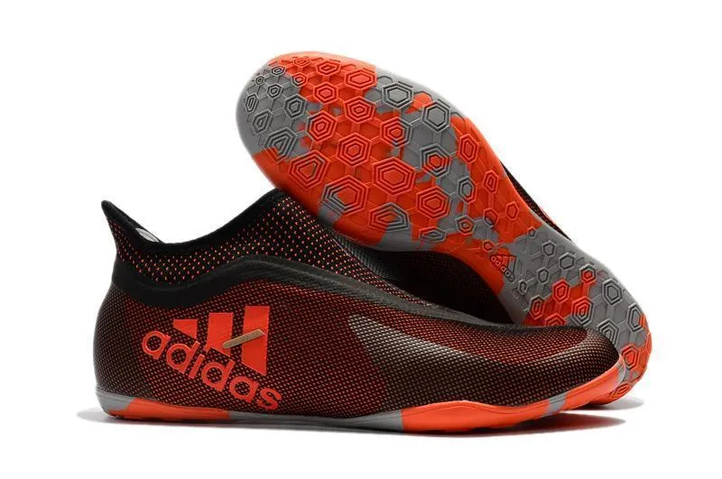 New Adidas Tango IC Flat Soccer Cleats Shoes Red Orange Black Professional Grip Foot Drive