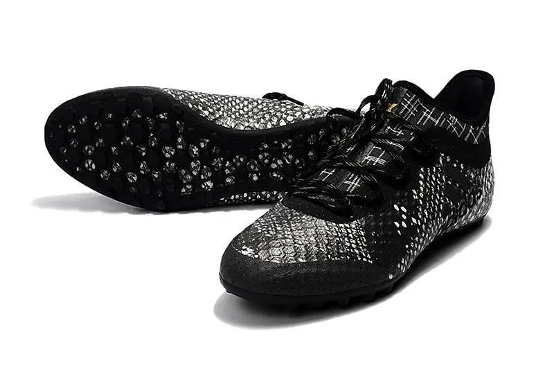 New Adidas Weave TANGO Series TF Small Grass Spike Soccer Cleats Shoes Black Gray Sport Mesh