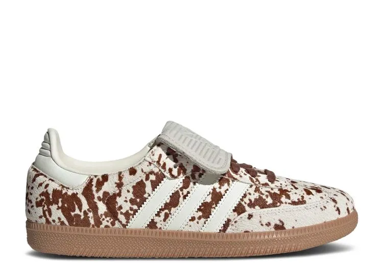 No Noise All Day Use Adidas Samba LT Cow Print Brown White