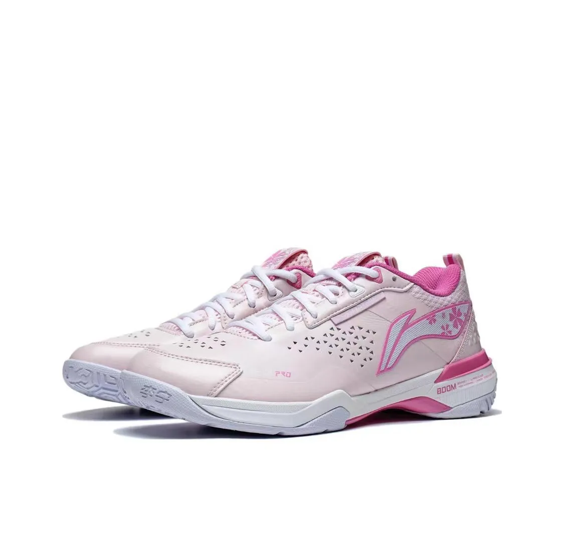 Enhanced Foreflex Grooves Flexibility Boost Blade DF-01 Pro | Li-Ning Badminton Shoes - Cherry Blossoms