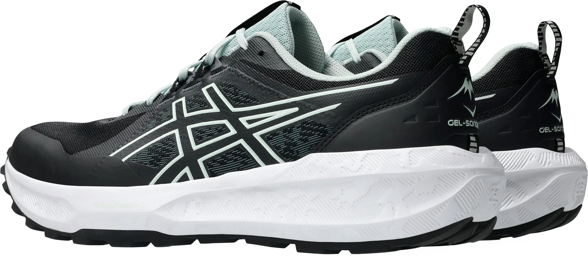 Carbon Fiber Responsiveness Breathable mesh panel Asics Gel Sonoma 8 Mens Trail Running Shoes - Black