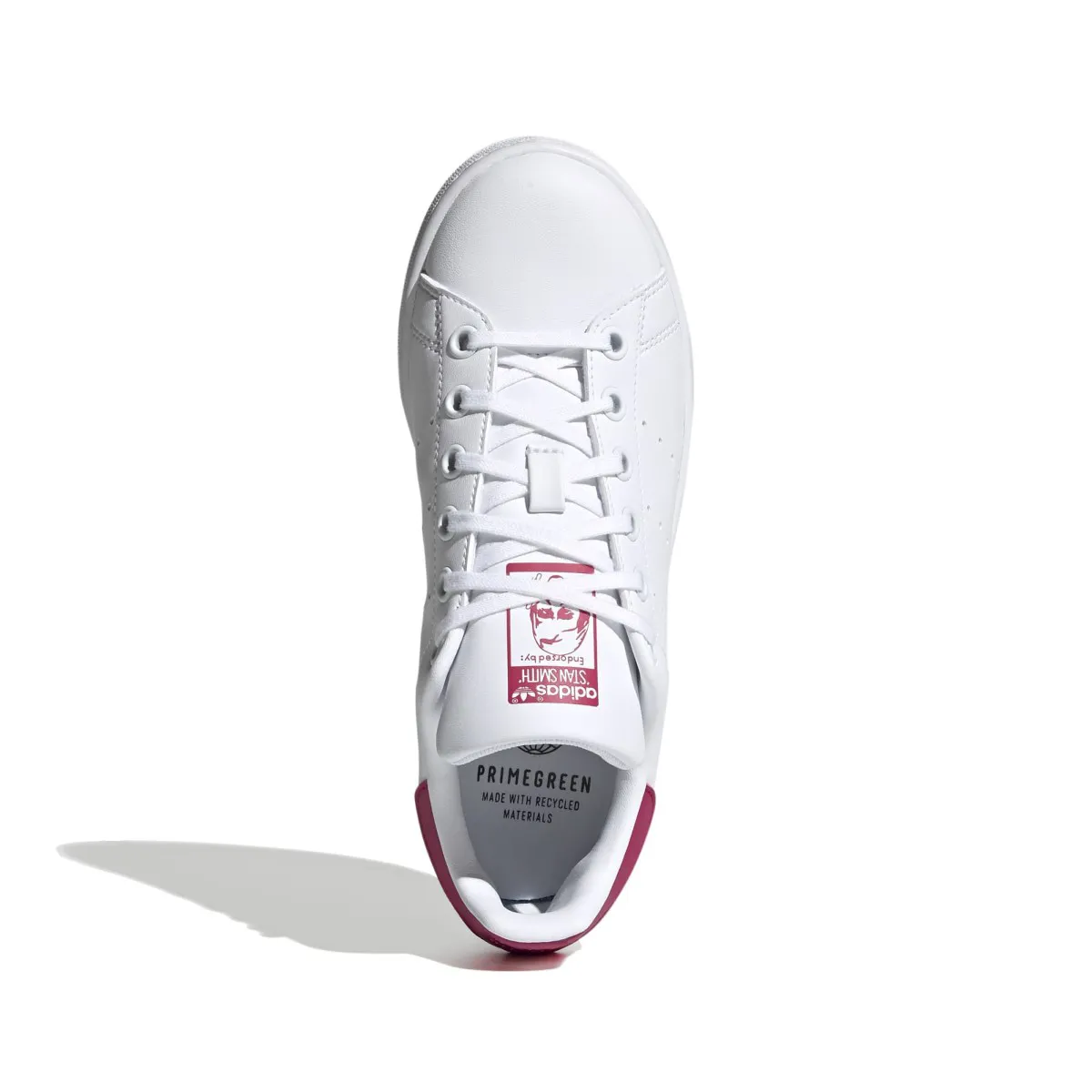 Kid's Stan Smith 'White Bold Pink' Strong Stride Street Pic
