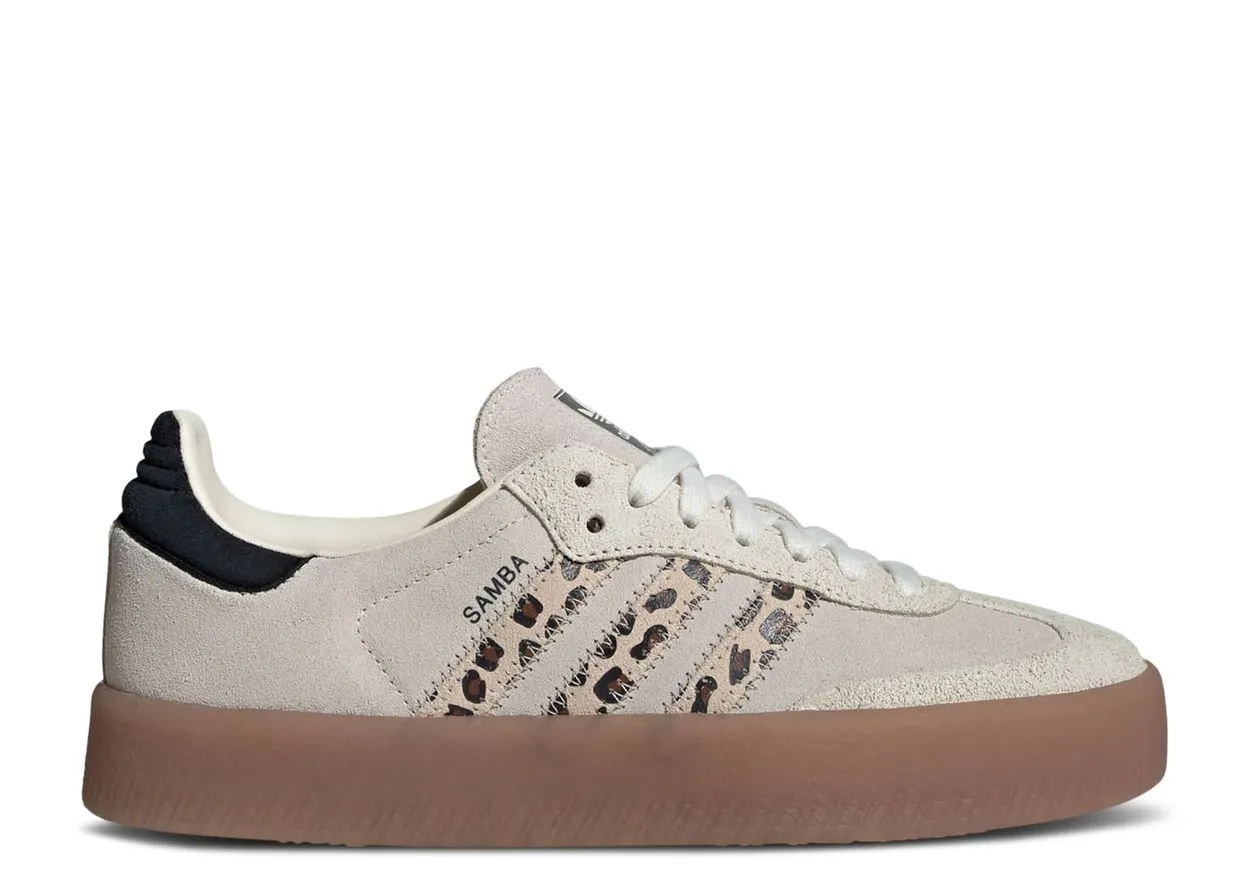 True Comfort Step Ease Adidas Sambae Leopard Off White