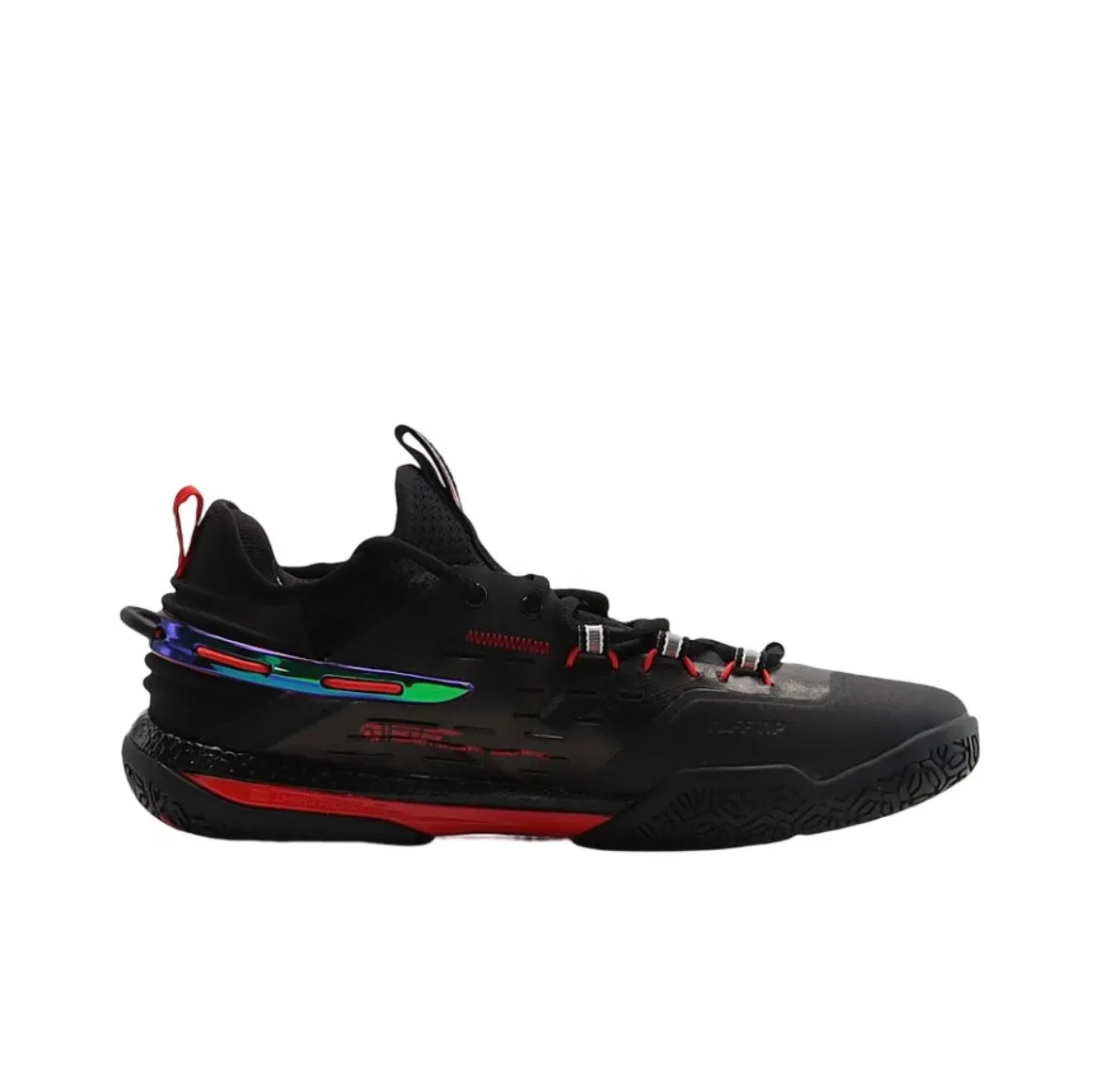 Vertical Propulsion Quick Play Start Li Ning Saga Pro Badminton Shoes - Black Samurai