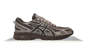 short - distance run ASICS Gel-Venture 6 Story mfg. Reddish Brown Gingham