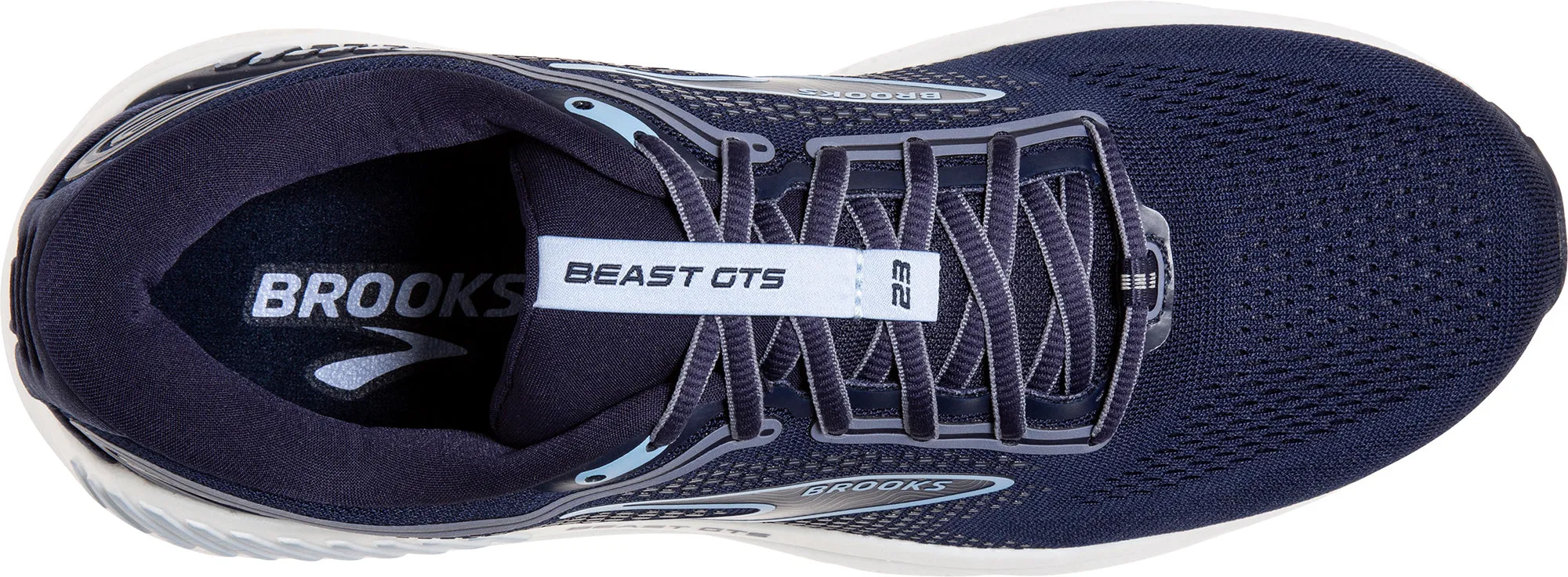 Reflective Brooks Beast GTS 23 Mens Running Shoes - Navy