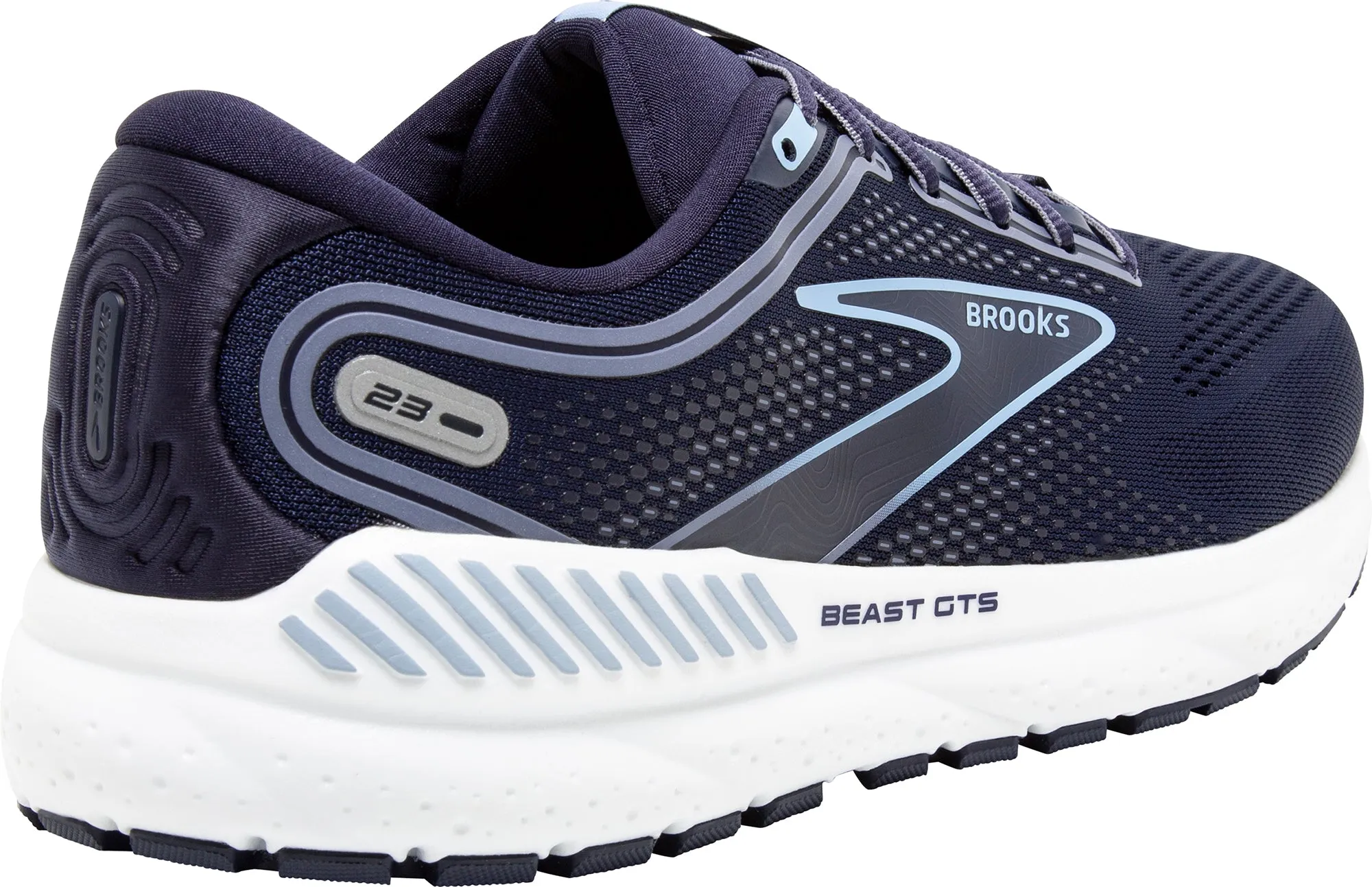 LightReflective Brooks Beast GTS 23 Mens Running Shoes - Navy