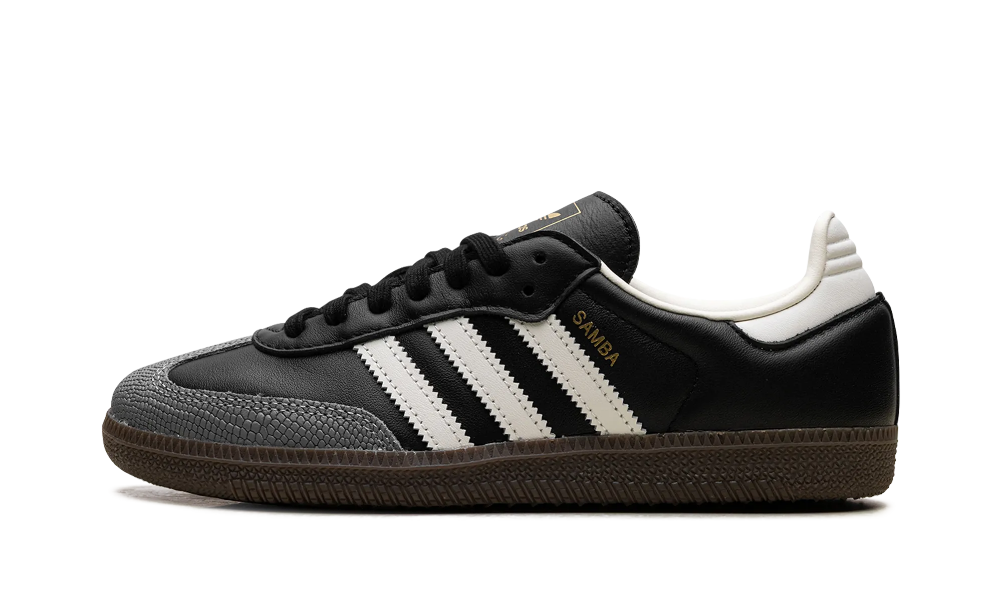 Samba OG WMNS "Black Off White Gold" Durable Sole