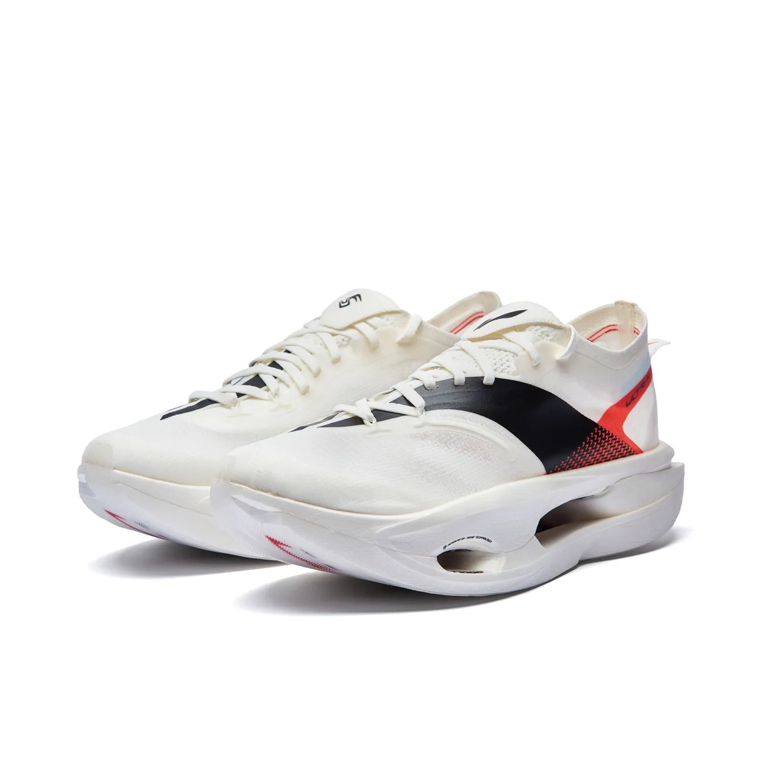 Comfort Inserts Rolling Gait Design ??Men??Li-Ning Feidian 5 Ultra Marathon Running Shoes - White