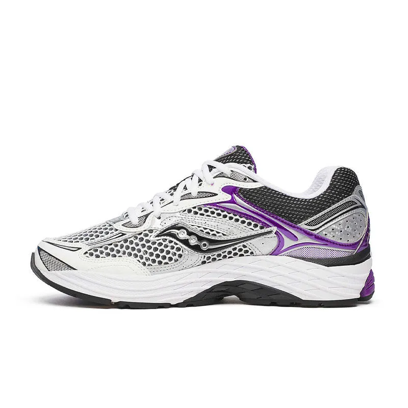 cold weather running shoe situation Torsional Rigidity Enhancement Saucony ProGrid Omni 9 Silver | Purple S70739-10