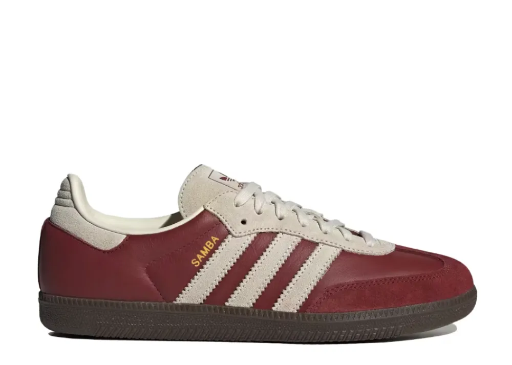 Classic Lines Cozy Motion Adidas Samba OG Preloved Ruby Cream White