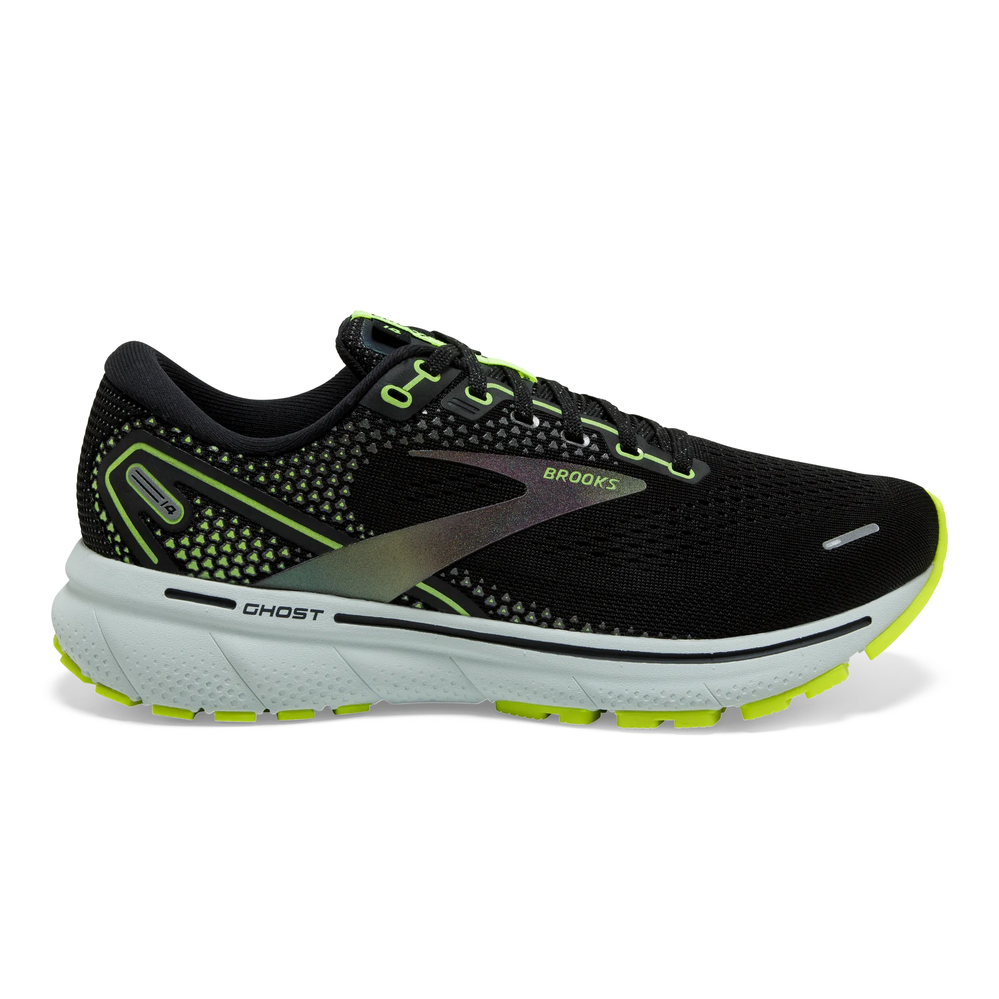 Men's Ghost 14 running in a stadium shoes Tension Adjustment Laces
