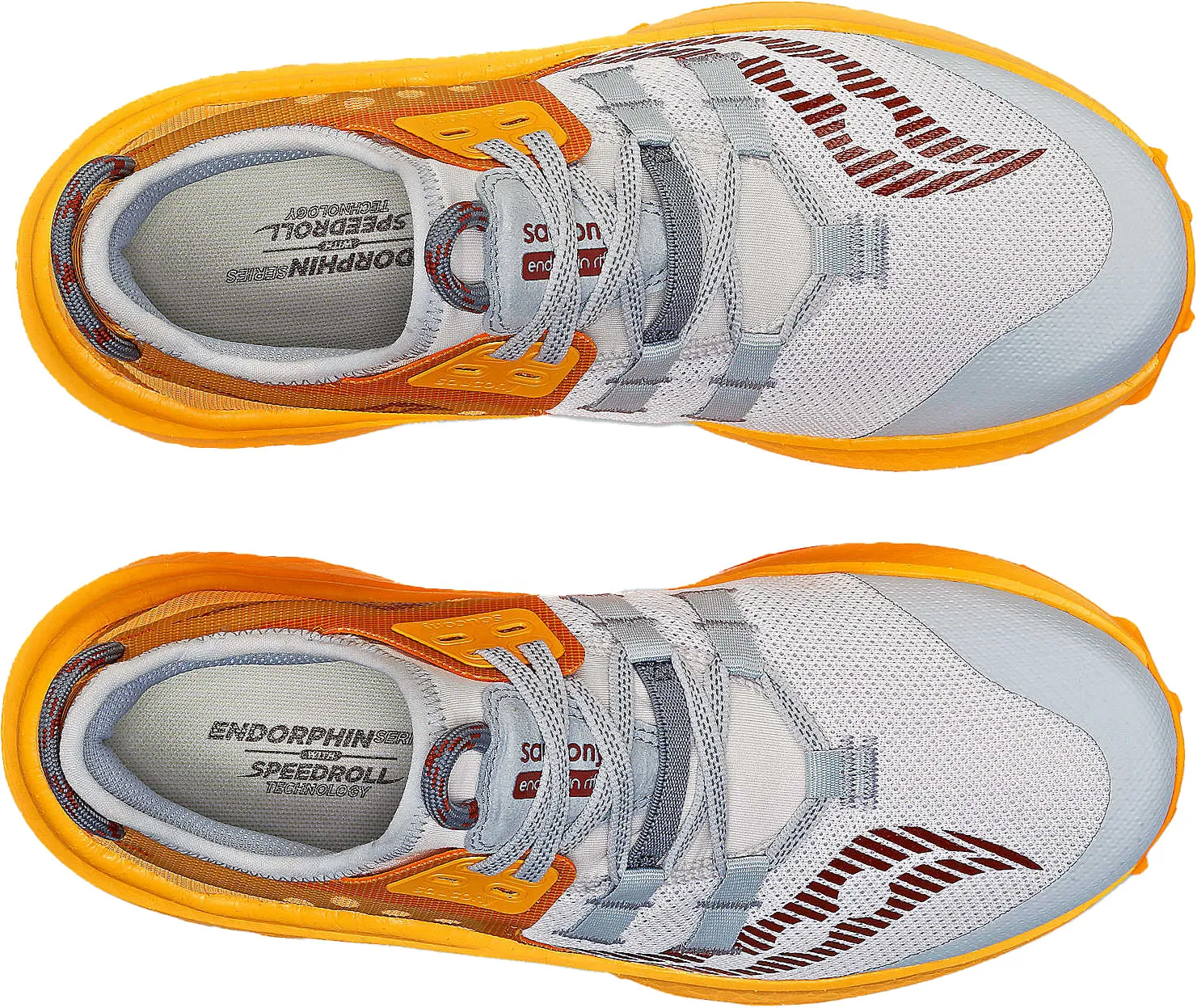 Optimal Flexibility durable fabric shoes Saucony Endorphin Rift Womens Trail Running Shoes - Grey