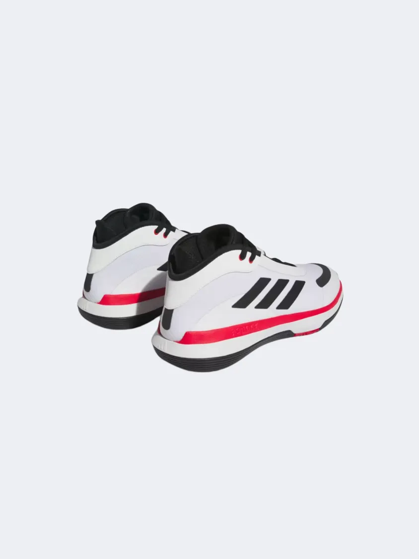 Adidas Bounce Legends Men Basketball Shoes White/Black/Scarlet Global Fit