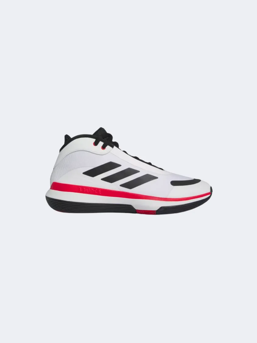 Street Edge warm glow Adidas Bounce Legends Men Basketball Shoes White/Black/Scarlet