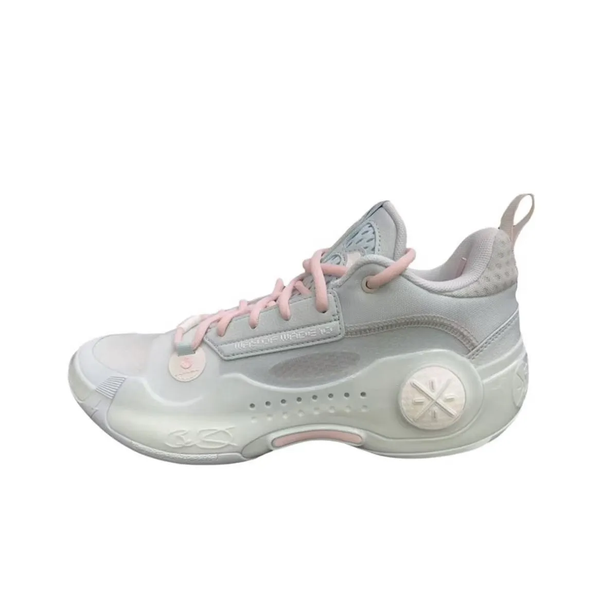 Multi Density Foam Layering Li-Ning Way of Wade 10 Low - Gray/Pink