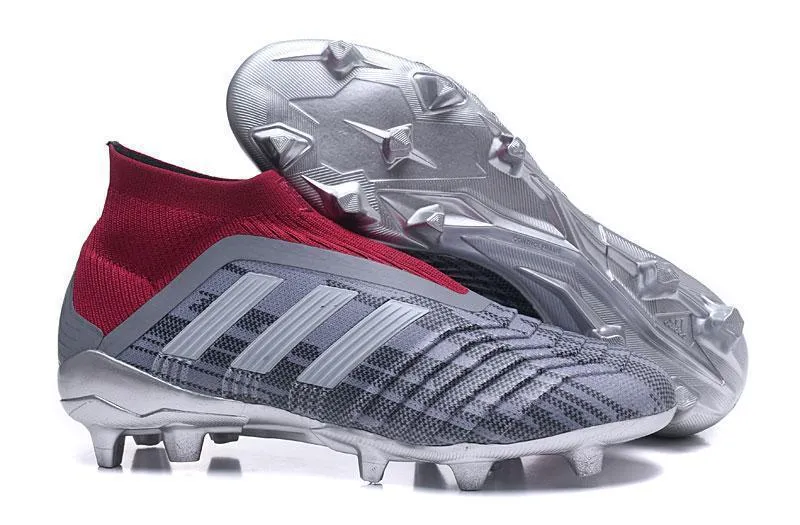 Dribbling Skills Adidas Predator 18  Paul Pogba FG Soccer Cleats Iron Metallic Grey Red