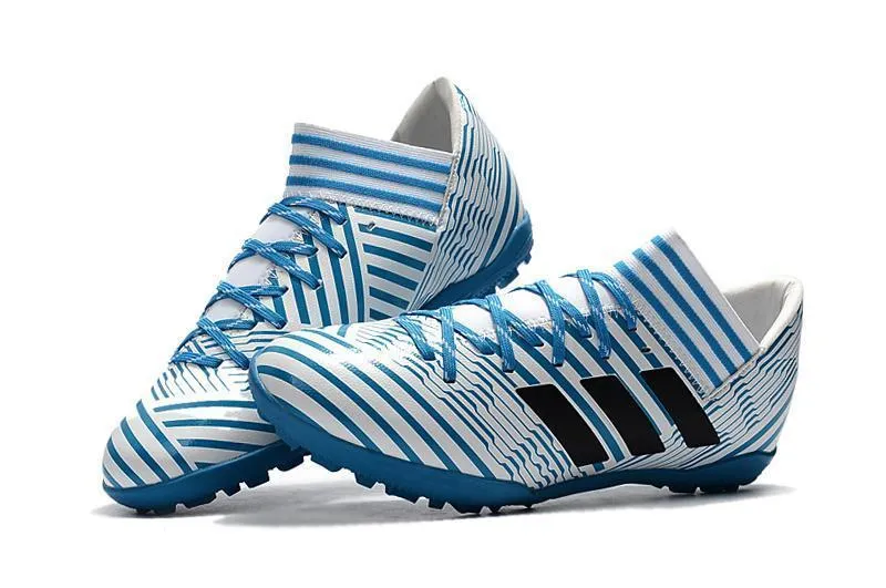 Cool Liner Sprint Push New Adidas Nemeziz Series TF Soccer Cleats Shoes Blue White Black