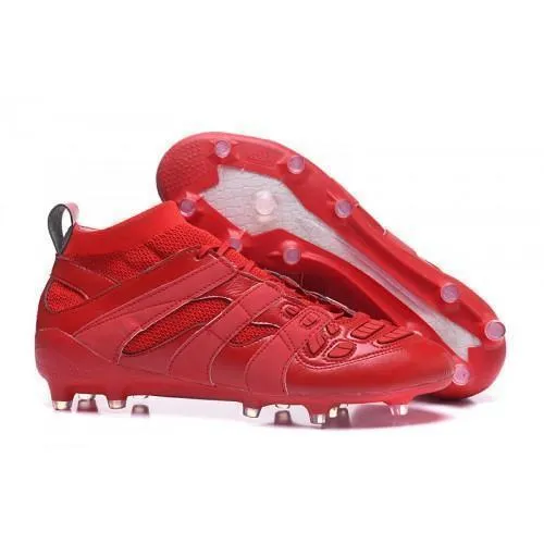 All Field Upper Fit New Adidas Predator Accelerator FG David Beckham Capsule Collection Soccer Cleats Shoes Red