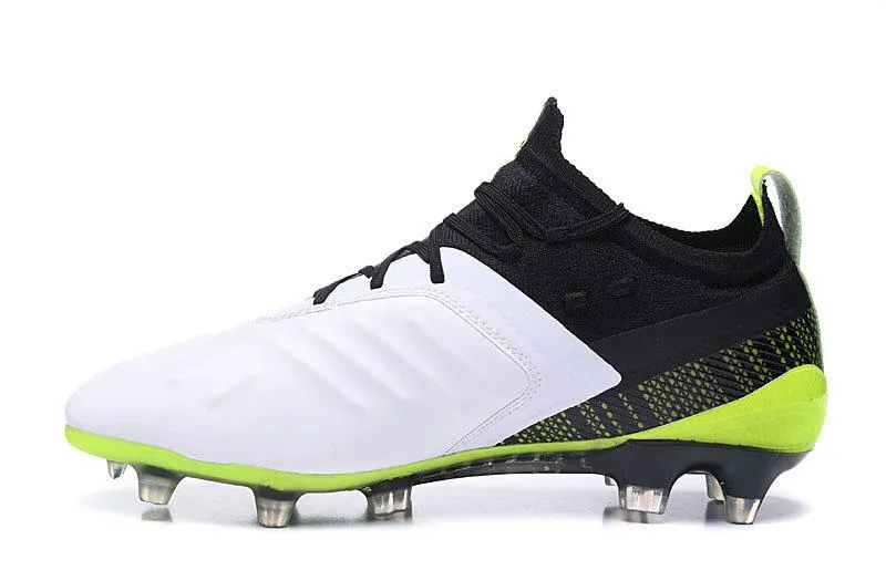 Run Boost Power Balance Puma One 5.1 FG AG Soccers Cleats Shoes Green Black