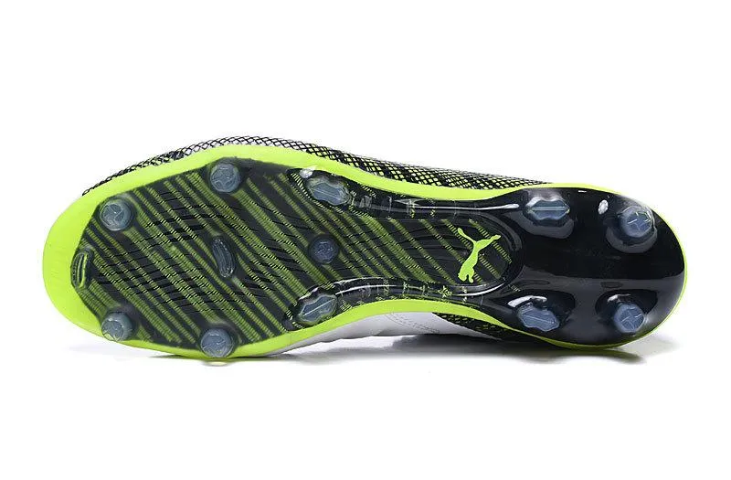 Motion Gear Puma One 5.1 FG AG Soccers Cleats Shoes Green Black