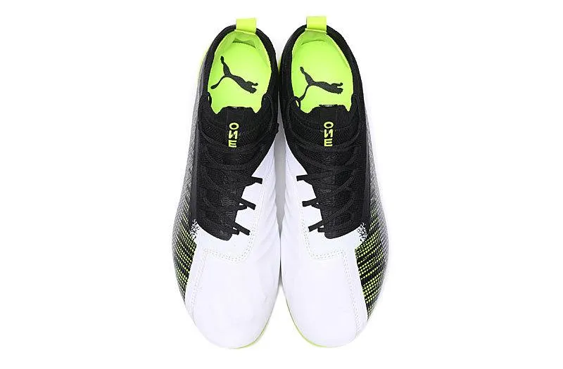 Pressure Comfort Puma One 5.1 FG AG Soccers Cleats Shoes Green Black