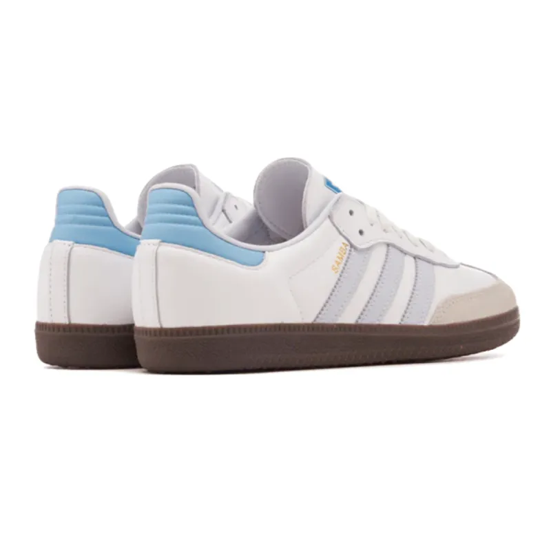 Adidas Samba OG Core White Halo Blue Cushioned Midsole
