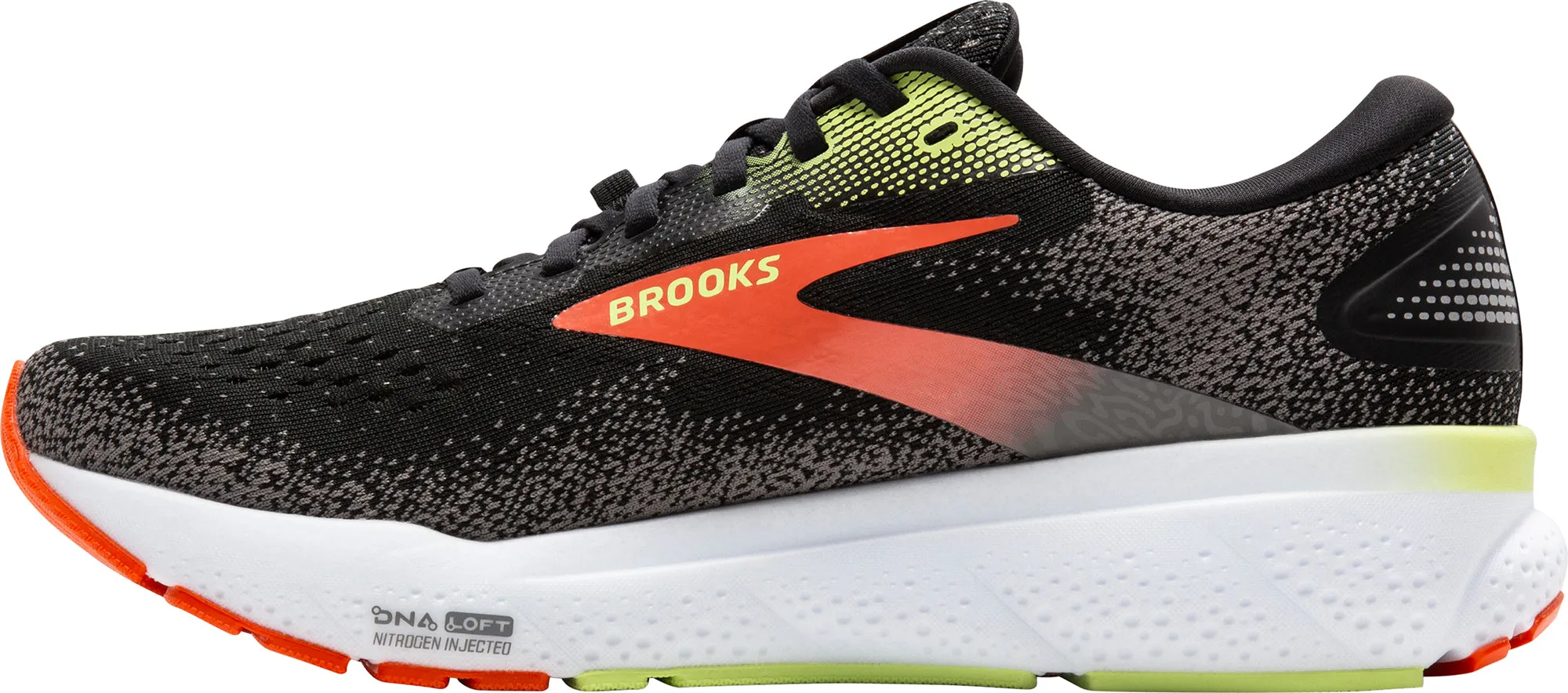 Reinforced heel recreational running shoes Brooks Ghost 16 GORE-TEX Mens Running Shoes - Black
