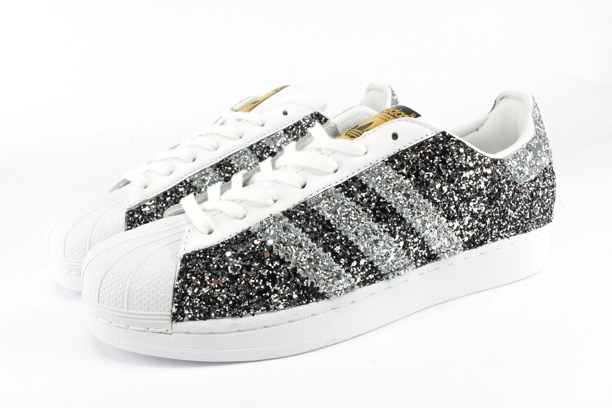 Alley Path Casual Day Adidas Superstar Total Glitter BlackSilver&Silver