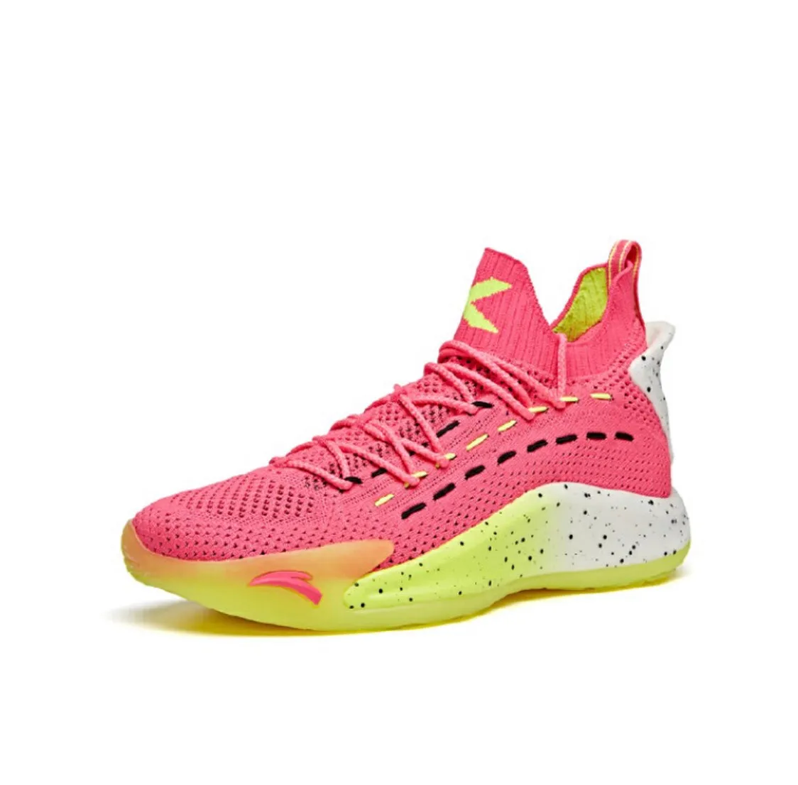 Anta Men's Klay Thompson Kt5 Low ??Dragon Fruit?? Hard Stop Collapsible Heel Design