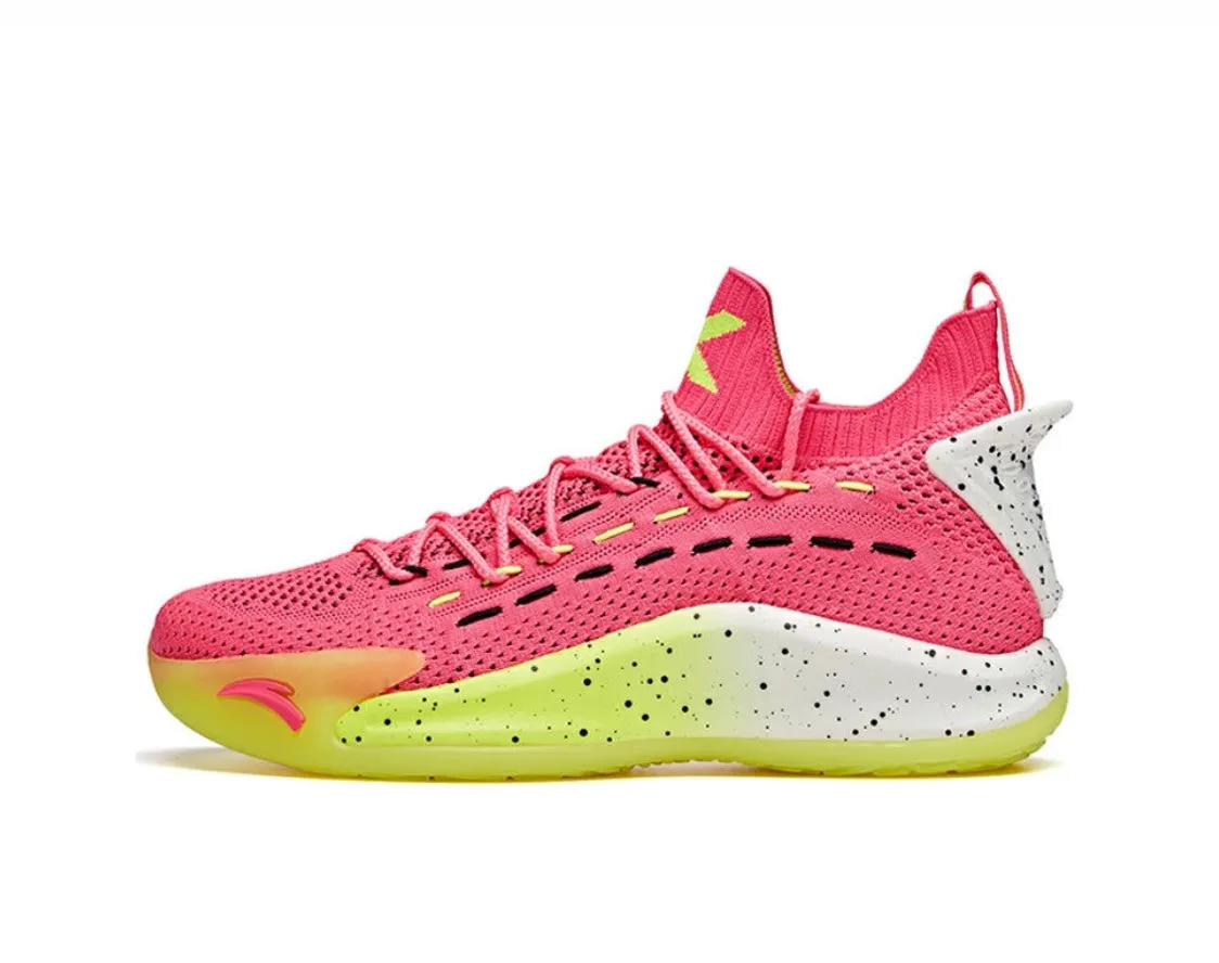 Anta Men's Klay Thompson Kt5 Low ??Dragon Fruit?? Compression Midsole Interlocking Traction
