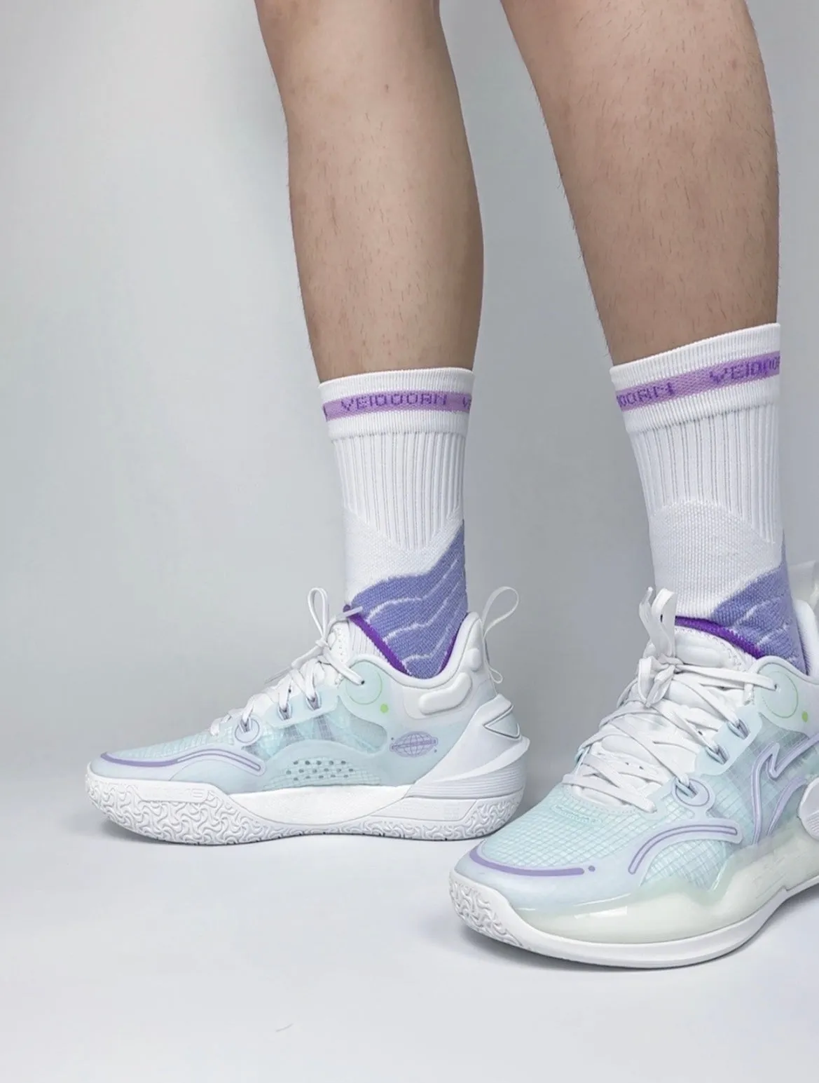 Li-Ning Yushuai 16 V2 - White/Light green Sock Like Fit