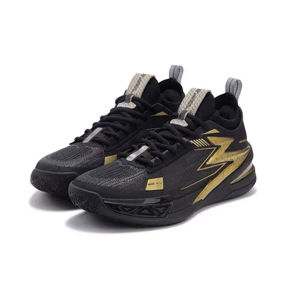 361?? Big3 5.0 Pro - Crown Gold/Obsidian High-Performance Cushioning Quick Lace Mechanism