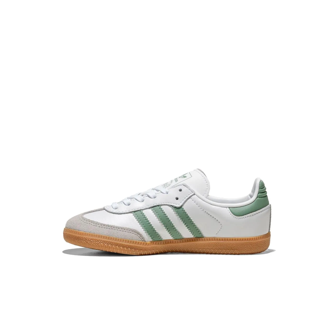 Running Inspired Adidas Originals Samba OG C Ftwr White/Silver Green/Gum
