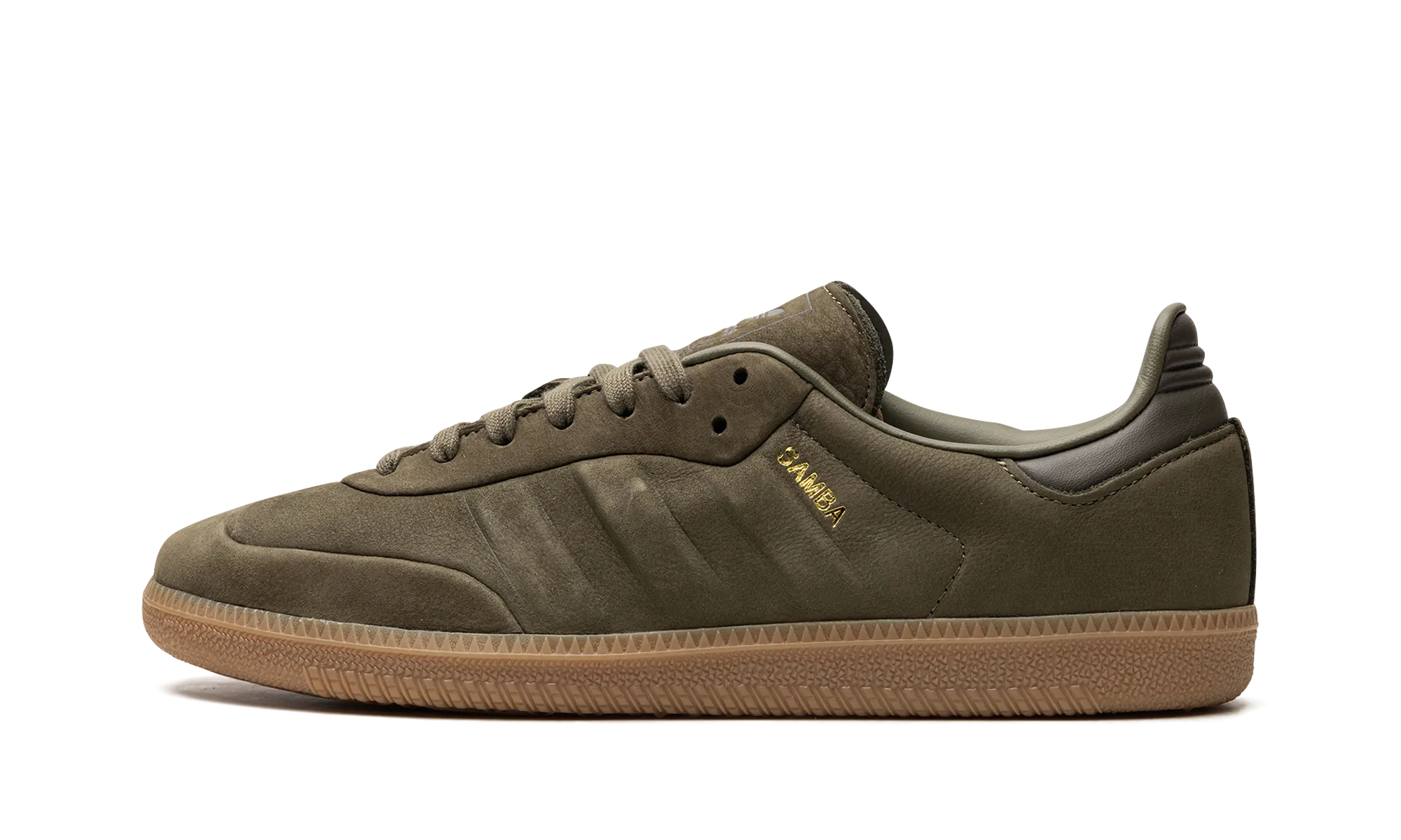 Adidas Samba "Olive Strata Gum" Suede Warm Thermoregulating Interior