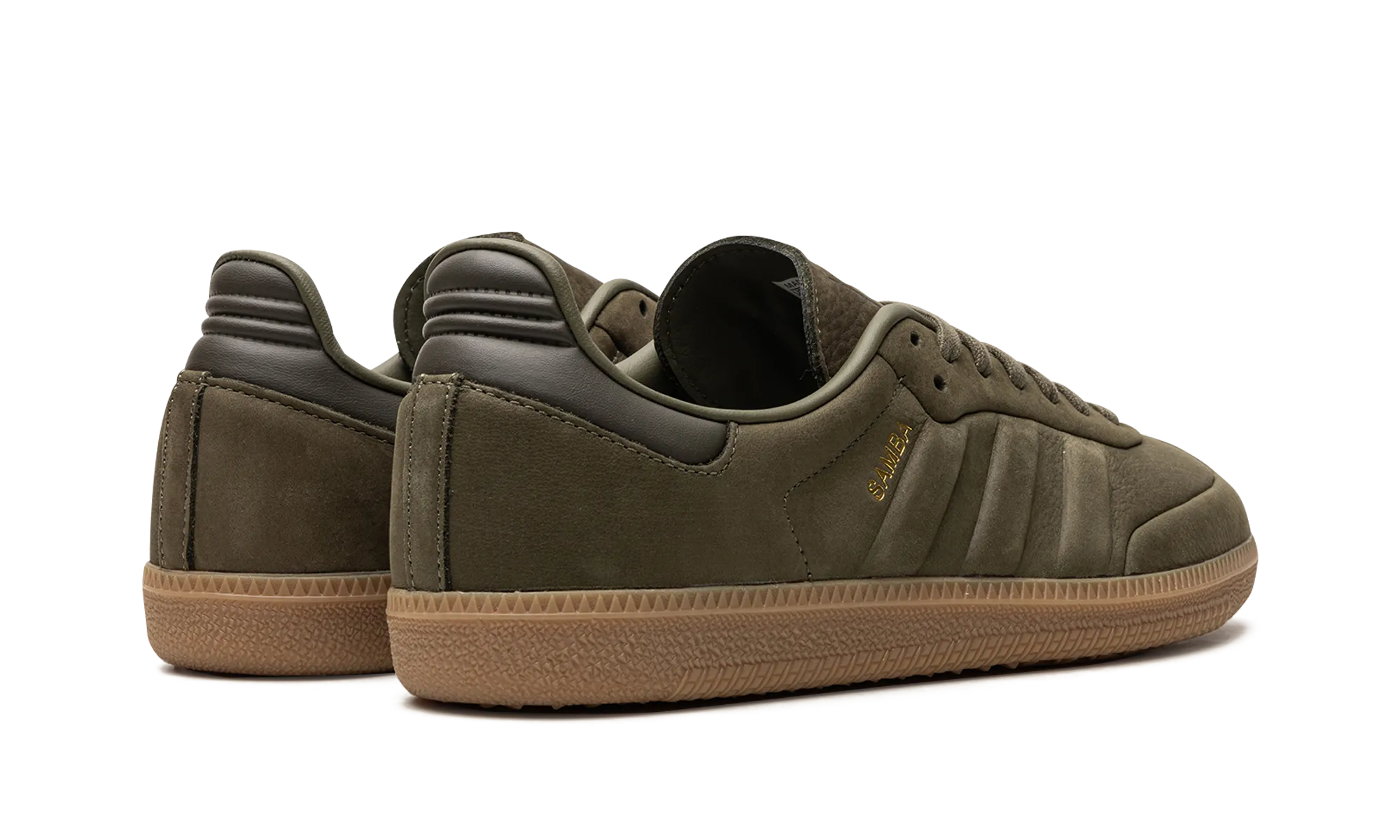 Cushioned Upper Knit Fresh Adidas Samba "Olive Strata Gum"