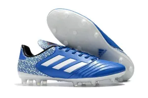 Knitted Collar Game Precision Adidas Copa 17.1 FG Soccer Cleats Blue White