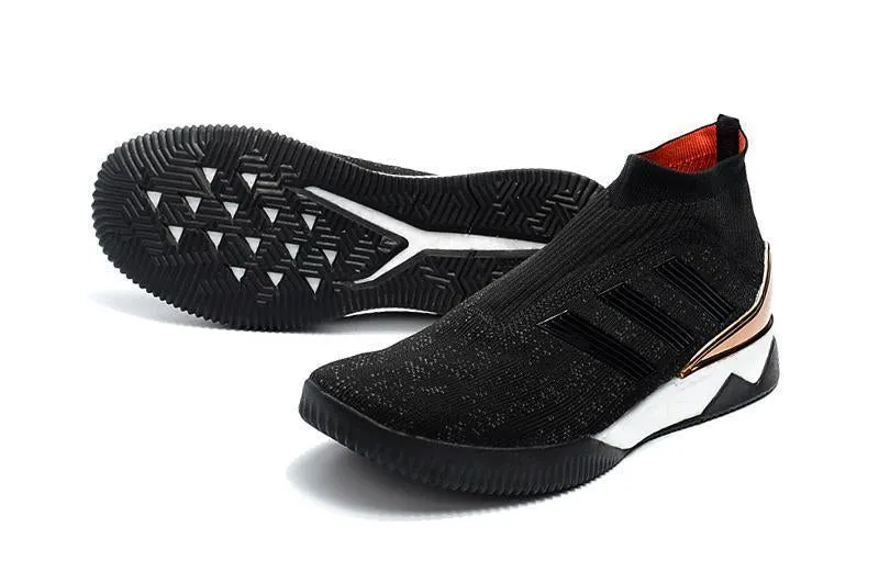 Optimal Support Hard Field New Adidas Predator Tango TR 18.3 TF Soccer Cleats Shoes Black White