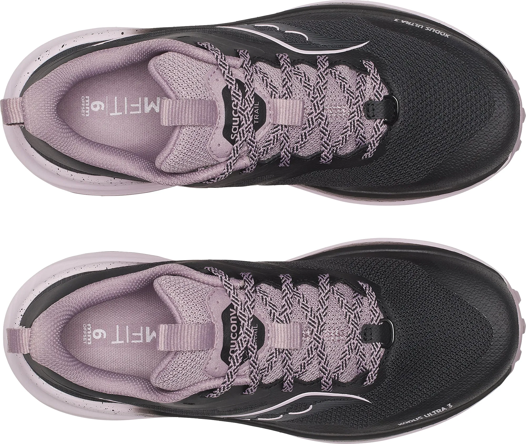 Saucony Xodus Ultra 3 Womens Trail Running Shoes - Black minimalist - feature shoes breathable - lining - material shoes