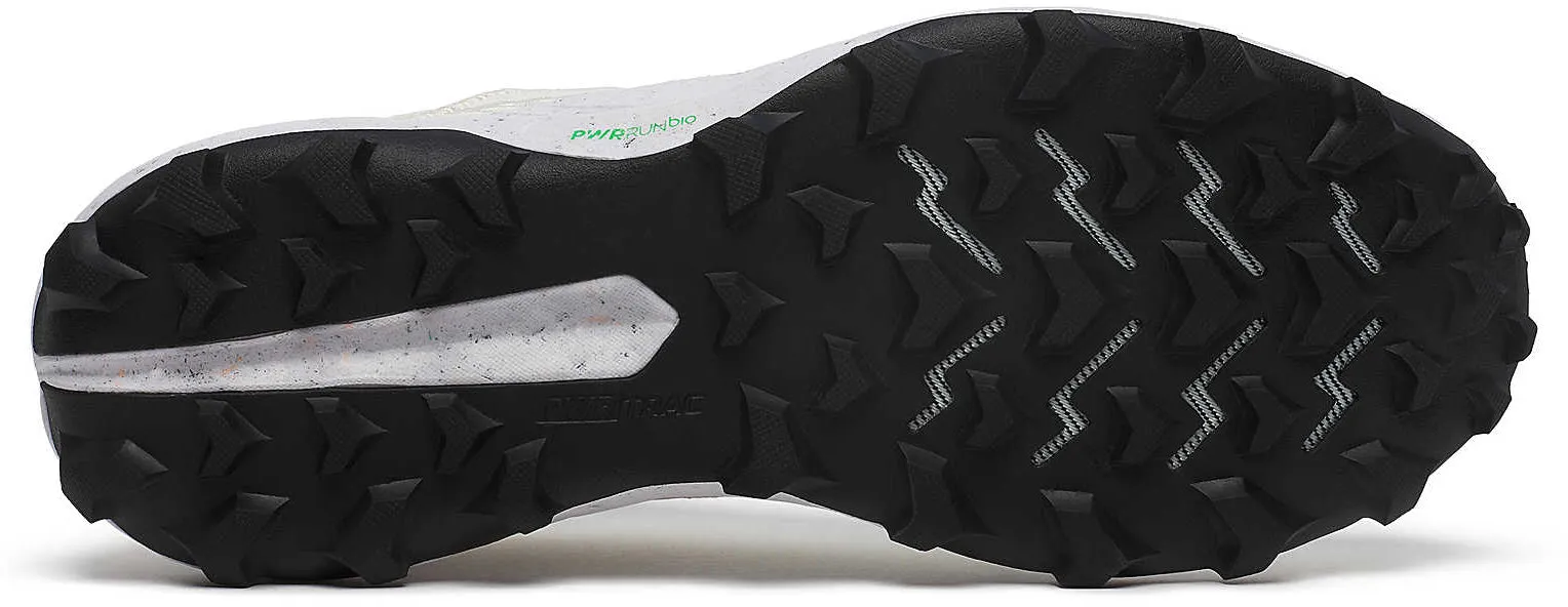 High density foam High Rebound Sole Saucony Peregrine RFG Mens Trail Running Shoes - White