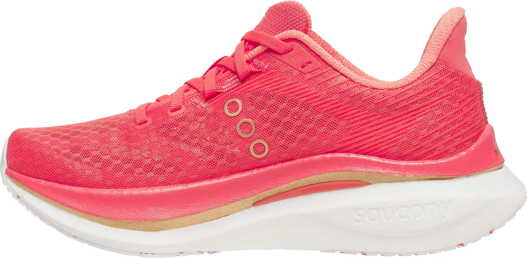 Saucony Endorphin Speed 5 Womens Running Shoes - Pink soft midsole shoes Elastic Heel Tab
