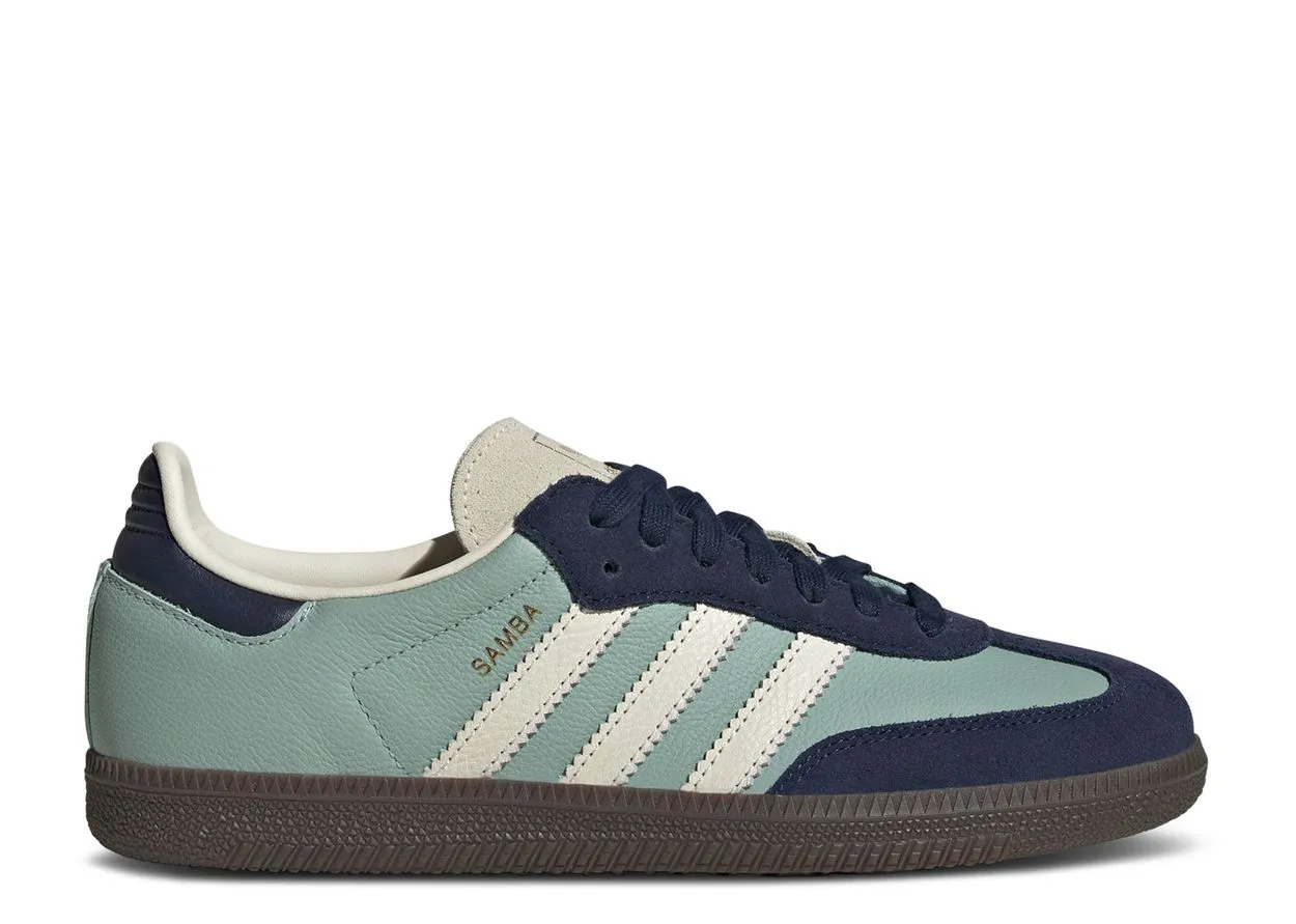 Adidas Samba OG Hazy Green Night Indigo Trend Spot Stable Walk
