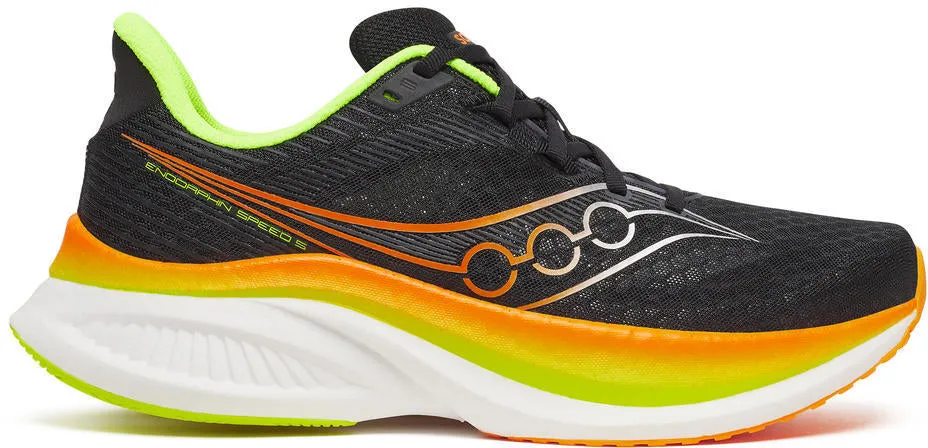 Saucony Endorphin Speed 5 Mens Running Shoes - Black Long distance