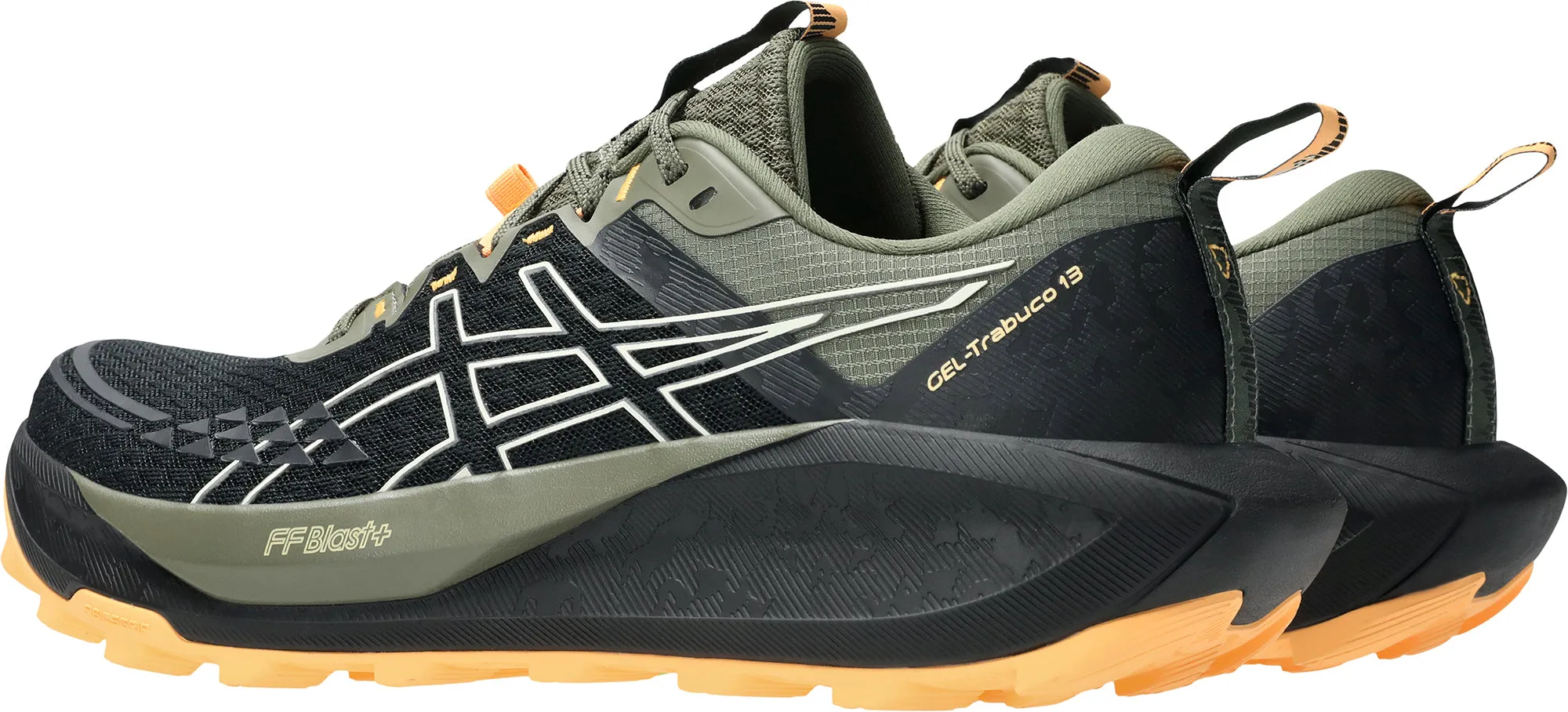 Ortholite insole Asics Gel Trabuco 13 Mens Trail Running Shoes - Black