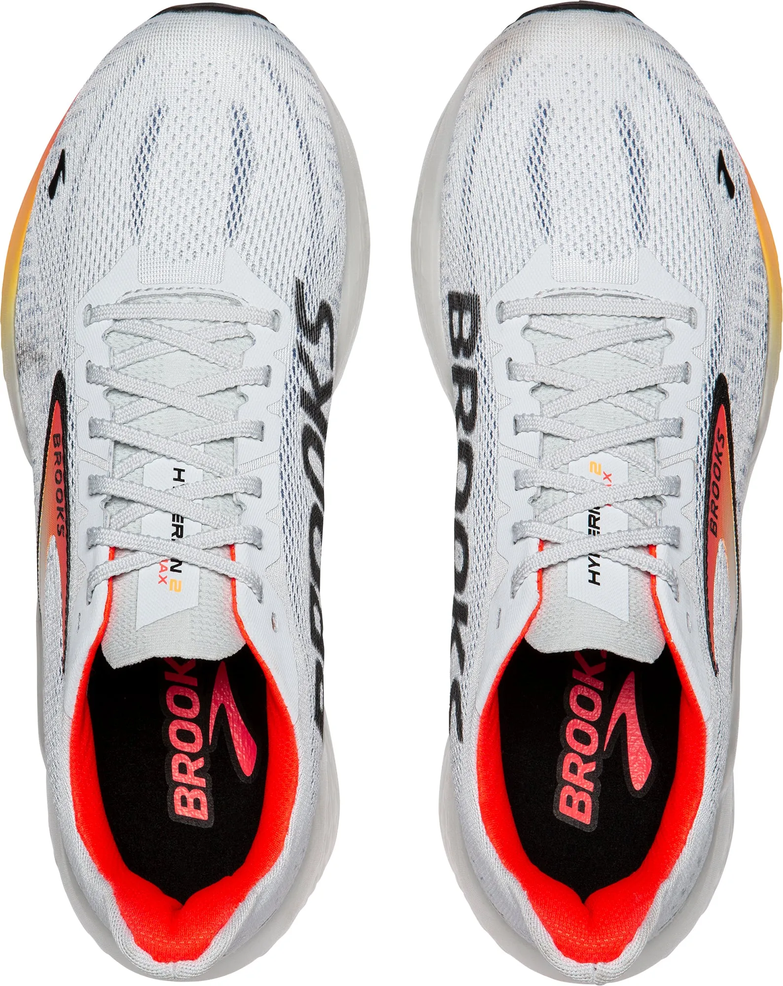 Heart - rate - monitor - enabled Half Marathon Brooks Hyperion Max 2 Mens Running Shoes - Grey