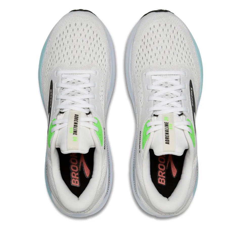 Brooks Men's Adrenaline GTS 24 Running Shoes in White/Gecko/Atomizer AW25 recovery - aid