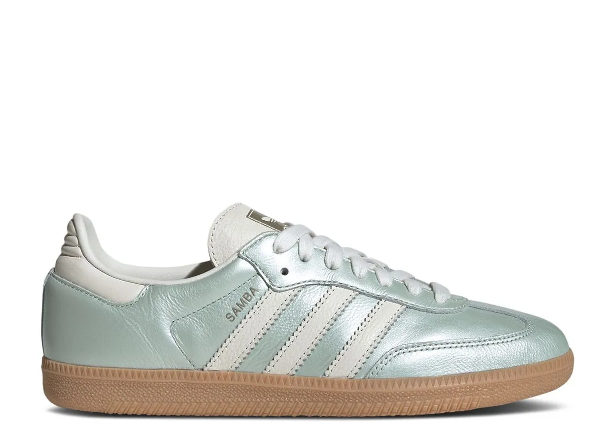 Adidas Samba OG Linen Green Metallic Quick Hop
