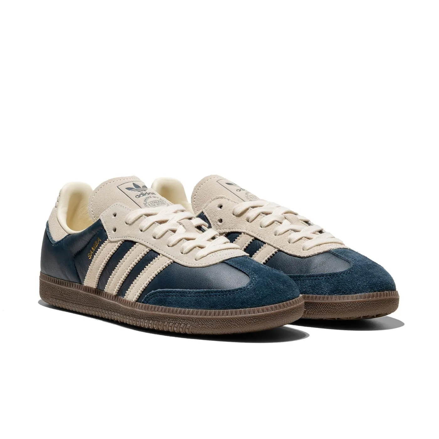 Stylish Upper Air Soft Adidas Originals Samba OG Aurora Ink/Cream White/Gum