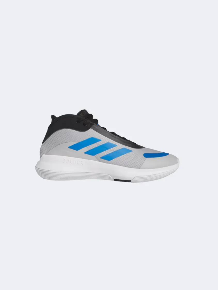 Adidas Bounce Legends Men Basketball Shoes Grey/Royal/Black Durable Material