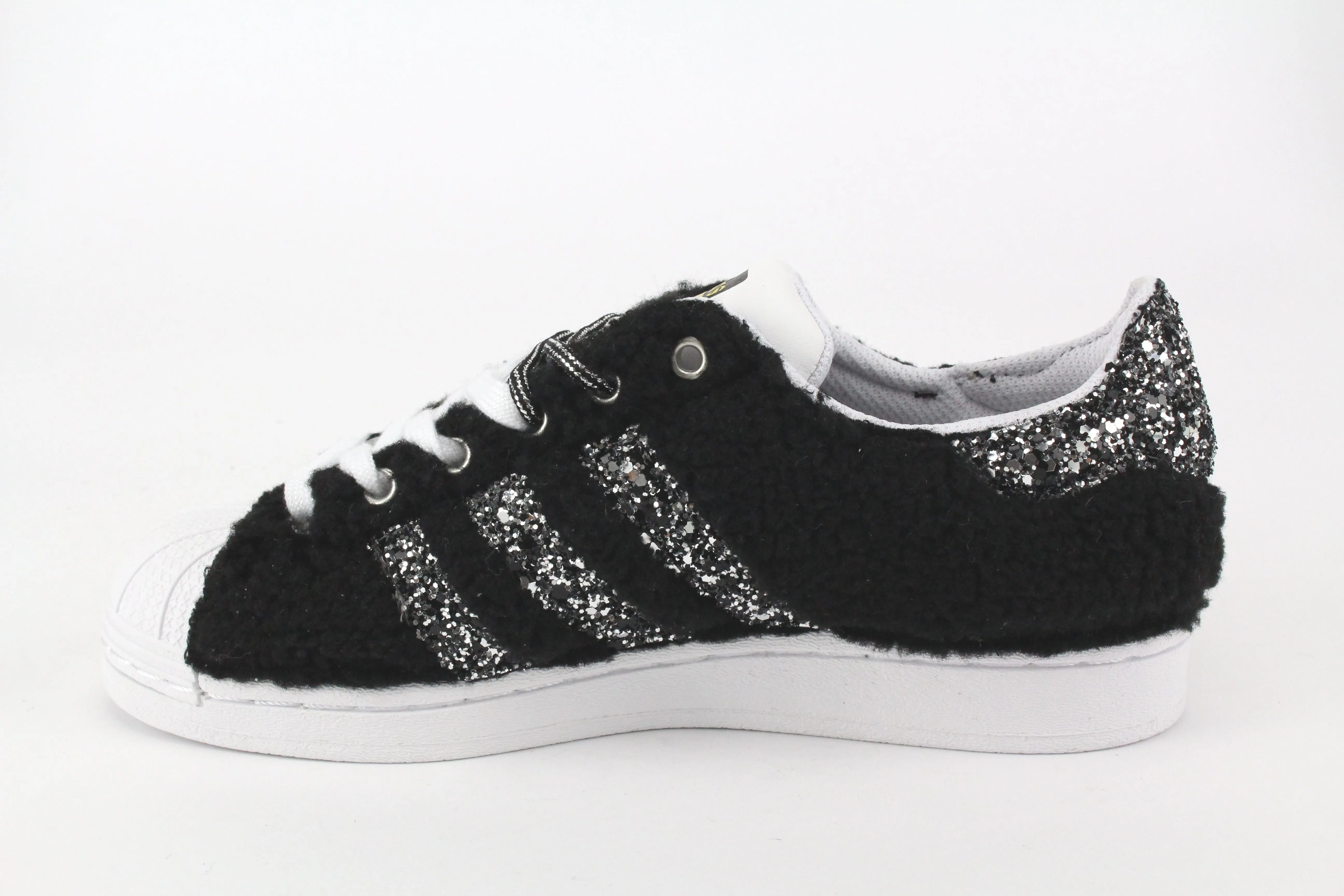 All Day Long Adidas Superstar Lamb & Glitter Argento